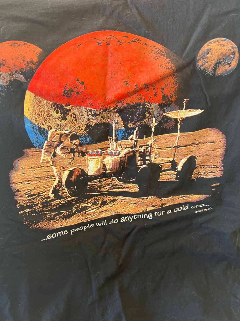 1998 Pepsi Moon landing single stitch t-shirt